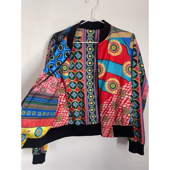 Alice + Olivia Lonnie Reversible Bomber Medium - Picture 6 of 10